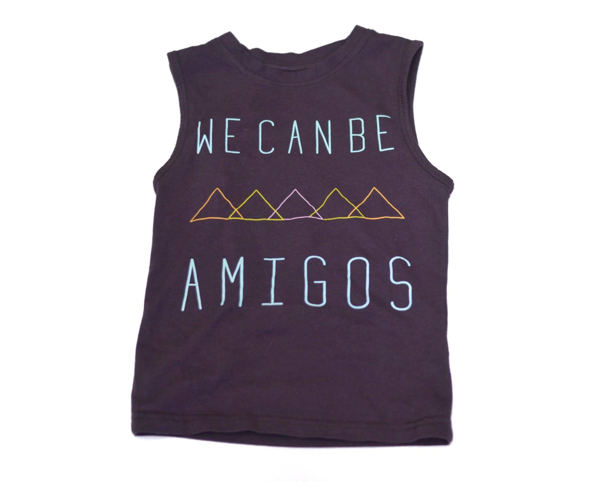 Norte Amigo Tank Top, make a statement in this organic cotton tee with a message of kindness